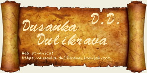 Dušanka Dulikrava vizit kartica